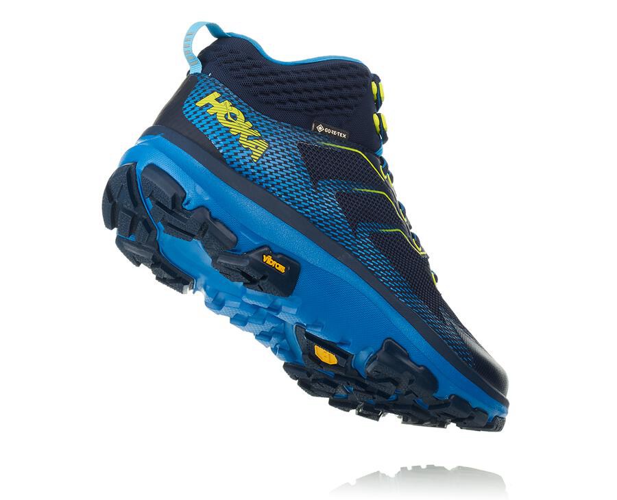 Hoka One One Hiking Boots Mens Navy - Toa GORE-TEX - 39587ZTPE